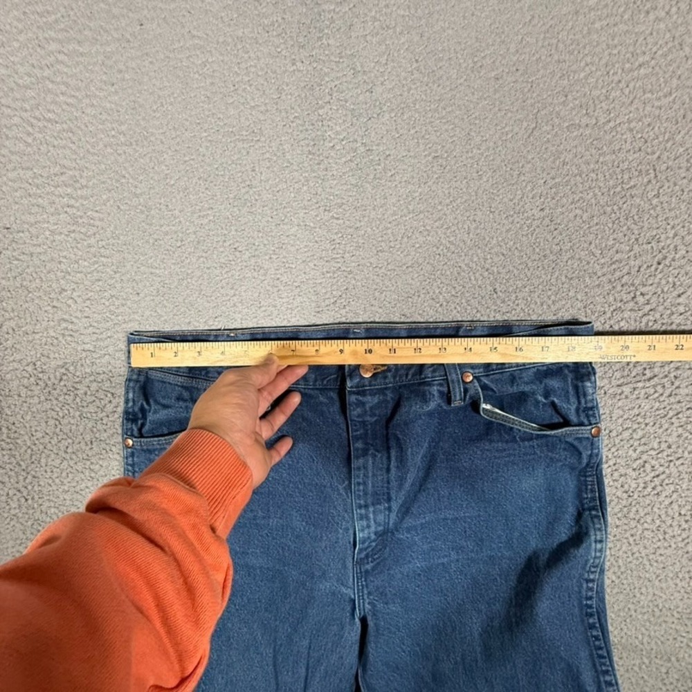 Vintage Wrangler Jeans Mens 36x30 Blue 936DEN Cowboy Cut Denim Casual Preppy - Picture 5 of 11